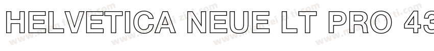 HELVETICA NEUE LT PRO 43 LIGHT EXTE字体转换